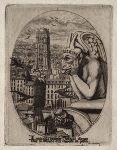 Paris Gravürleri: Gargoyle, 1853.
