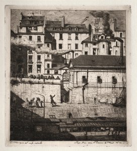 Paris Gravürleri: Morg, 1854. by Charles Meryon