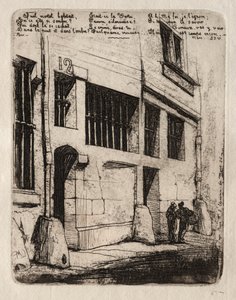 Paris Gravürleri: Kötü Çocuklar Sokağı, 1854. by Charles Meryon