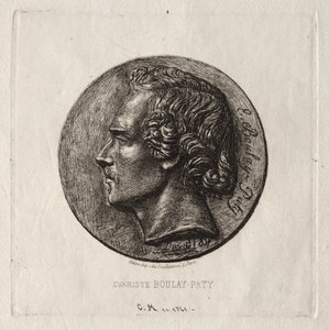 Evariste Boulay-Paty; şaire by Charles Meryon