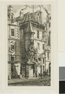 Kuleli Ev, rue de la Tixéranderie by Charles Meryon