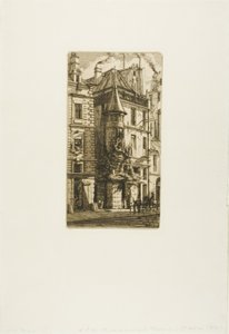 Kuleli Ev, rue de la Tixéranderie, Paris by Charles Meryon