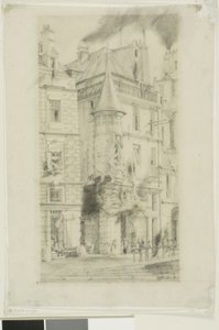 Kuleli Ev, rue de la Tixéranderie, Paris by Charles Meryon