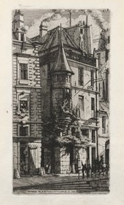 Kuleli Ev, rue de la Tixéranderie, Paris by Charles Meryon