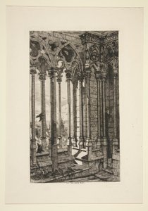 Notre-Dame Galerisi (Notre-Dame Galerisi) by Charles Meryon