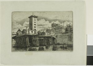 Notre Dame Pompası, Paris by Charles Meryon