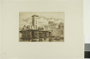 Notre Dame Pompası, Paris by Charles Meryon