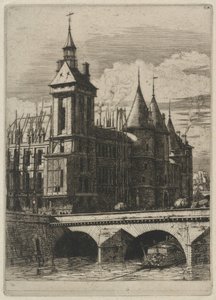 Saat Kulesi, Paris (Saat Kulesi, Paris) by Charles Meryon