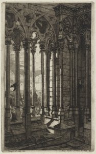 Notre Dame Galerisi, Paris (Notre Dame Galerisi, Paris) by Charles Meryon