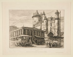Grand Chatelet [yaklaşık 1780 d by Charles Meryon