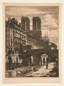 Küçük Köprü, Paris by Charles Meryon