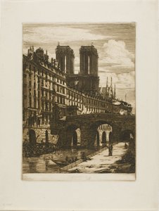 Küçük Köprü, Paris by Charles Meryon