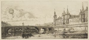 Le Pont-Au-Change (gravür) by Charles Meryon