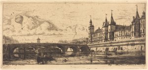 Pont-au-Change, Paris by Charles Meryon