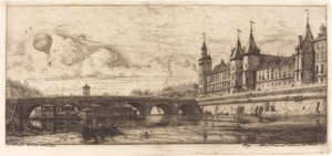 Pont-au-Change, Paris by Charles Meryon