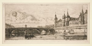 Pont au Change, Paris by Charles Meryon