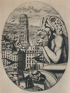 Le Stryge 8. Eyalet 6 34 x 5 18 İnç, 1853, 1927 by Charles Meryon