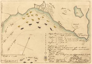Plan du Combat de Sinope (Sinope Muharebesi Planı) by Charles Meryon