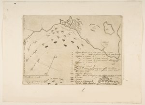Sinop Savaşı Planı, 1853. by Charles Meryon