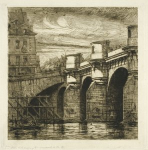 Pont Neuf, Paris by Charles Meryon
