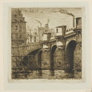Pont Neuf, Paris by Charles Meryon
