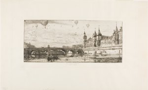 Pont au Change, Paris by Charles Meryon