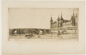 Pont au Change, Paris by Charles Meryon