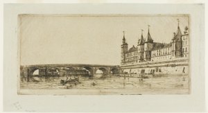Pont au Change, Paris by Charles Meryon