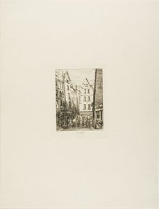 Rue Pirouette, Les Halles, Paris by Charles Meryon