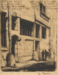 Rue des Bad Garçons, Paris, 1854. by Charles Meryon