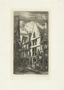 Straat Rue des Toiles, Bourges Bourges