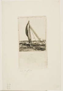 Swift-Sailing Proa, Mulgrave Takımadaları, Okyanusya by Charles Meryon