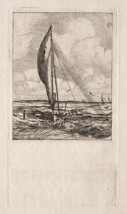 Swift Sailing Proa, Mulgrave Takımadaları, Okyanusya, 1866. by Charles Meryon