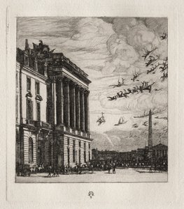Amirallik, Paris, 1865. by Charles Meryon