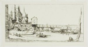 1621 Yangınından Sonra Pont-au-Change, Paris