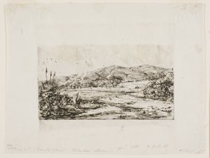 Akaroa'daki Küçük Fransız Kolonisi, 1845 by Charles Meryon
