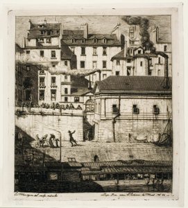 Morg, Paris by Charles Meryon