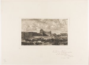 Eski Louvre, Paris, 1651 by Charles Meryon