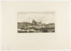 Eski Louvre, Paris, 1651 by Charles Meryon