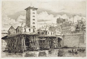 Pompa, Notre Dame by Charles Meryon
