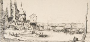 1621, af..., 1860 yangınından sonra geçici olarak Pont-au-Change, Paris
