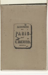 Eaux-fortes sur Paris albümünde Titelblad Paris