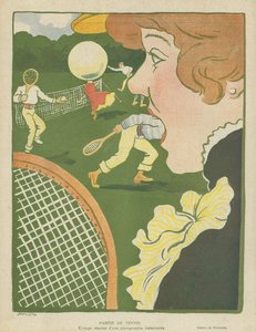 Tenis, bir anlık fotoğrafın garip sonucu, Le Rire için İllüstrasyon