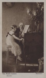 Müzik Dersi (renkli taş) by Charles Meunier