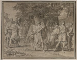 Mentor Tarafından Çağrılan Telemachus, Calypso Adasından Ayrılıyor by Charles Meynier