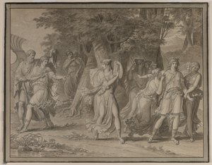 Mentor Tarafından Çağrılan Telemachus, Calypso Adasından Ayrılırken , 1800. by Charles Meynier