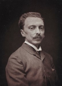 Sanatsal ve Biyografik Albüm, 5. yıl, Salon 1885; Fransız ressam Alfred Paul Marie de Richemont (1857-1911) portresi