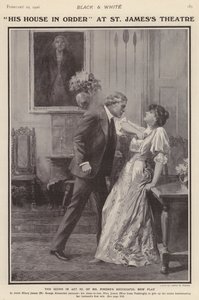 İngiliz aktörler George Alexander ve Irene Vanbrugh, Arthur Wing Pinero
