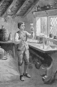 İlk deneylerini yapan genç Humphry Davy (lito)