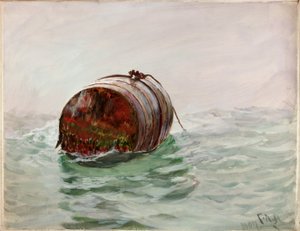 Şamandıra (kağıt üzerine gövde rengi ve sulu boya) by Charles Napier Hemy